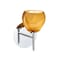 Besa Lighting Tay Tay Mini Sconce, Honey, Chrome Finish, 1x40W Halogen 1SW-5605HN-CR - alternate 1